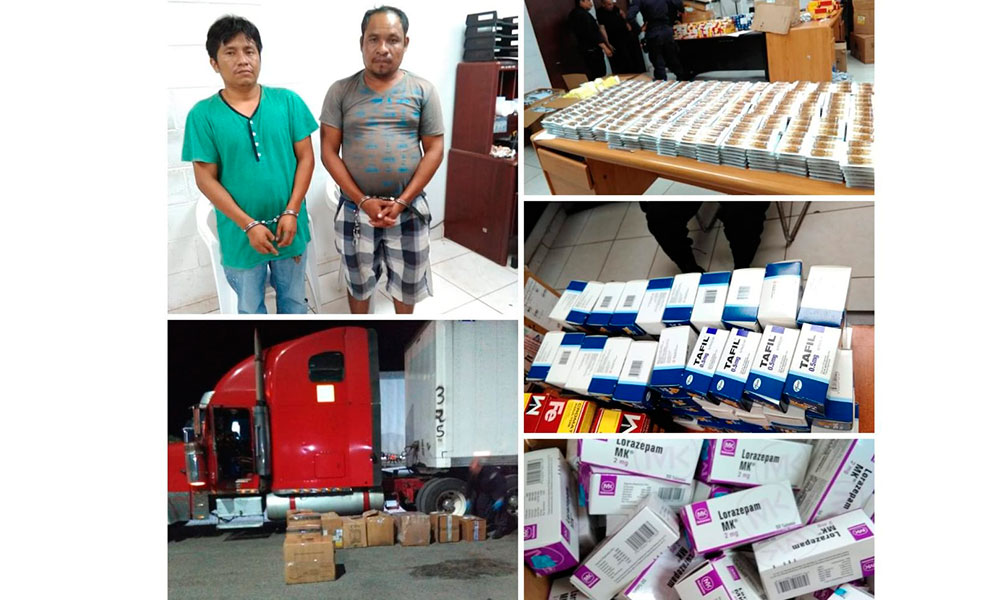 Atrapan a contrabandistas de medicamentos 