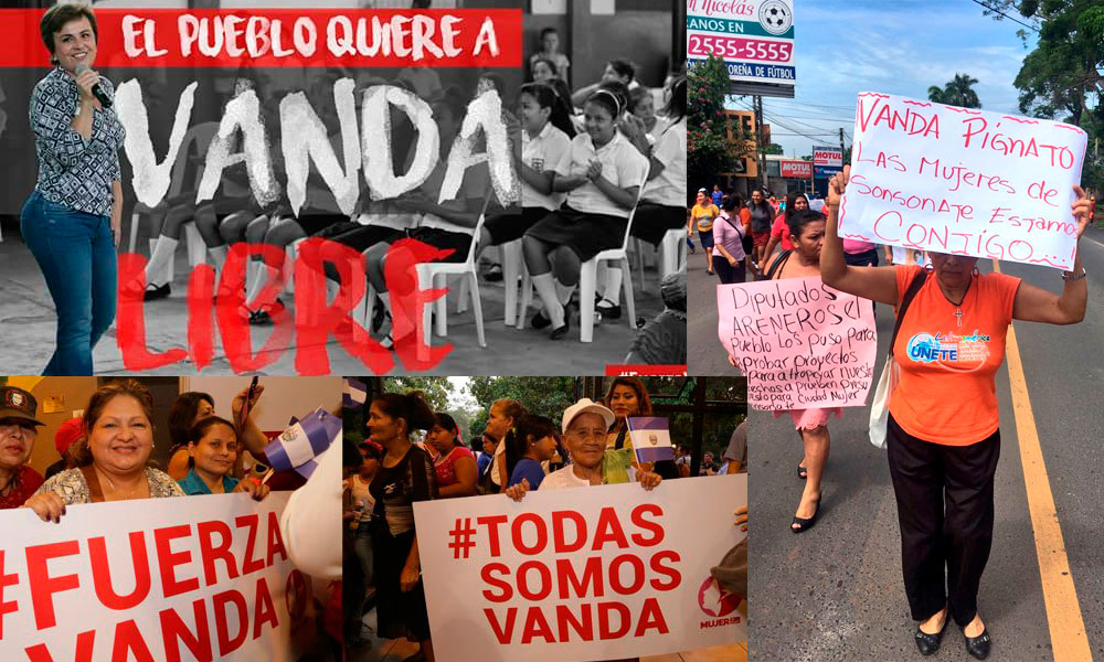 Masivo apoyos en solidaridad con Vanda Pignato 